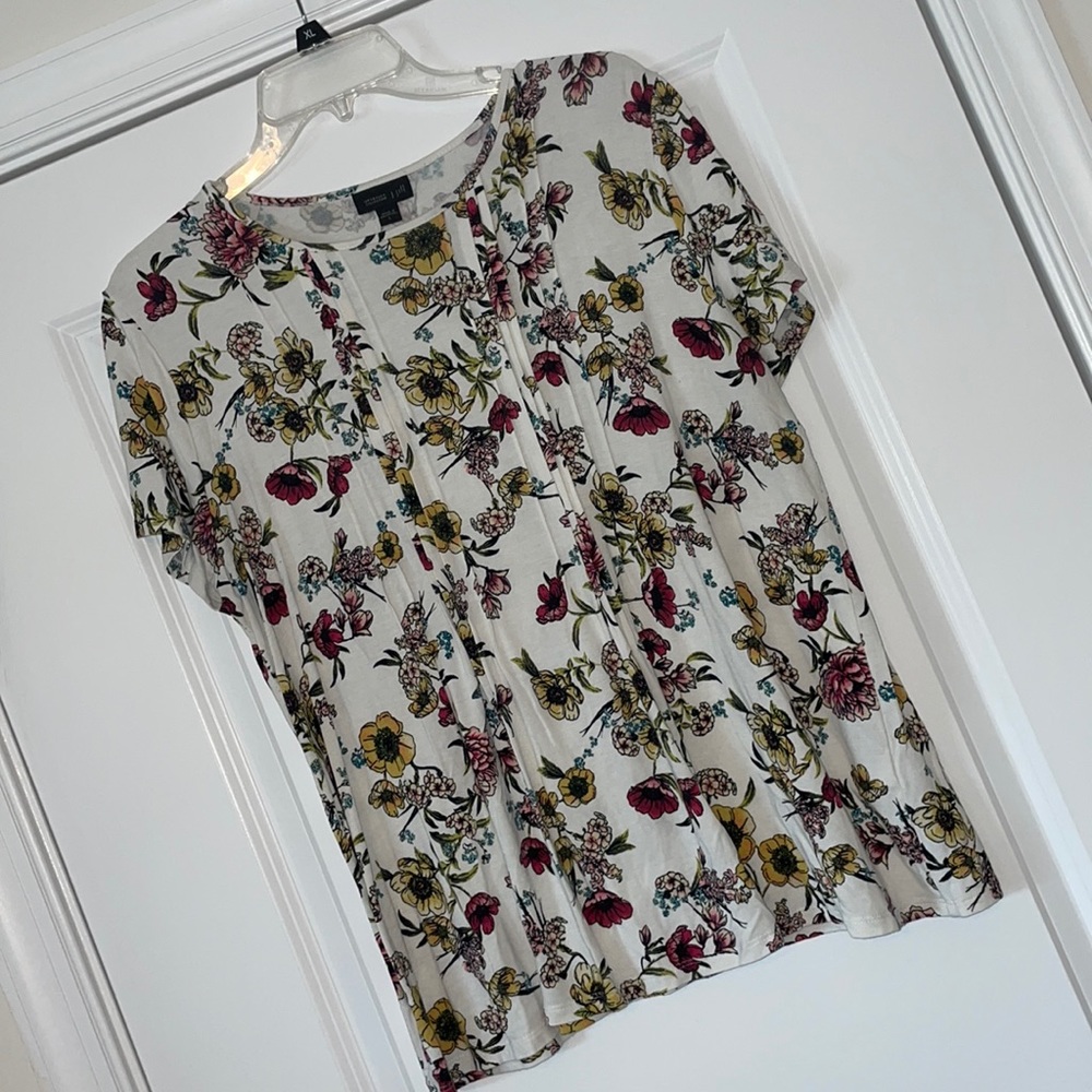 J. Jill Wearever Collection floral top